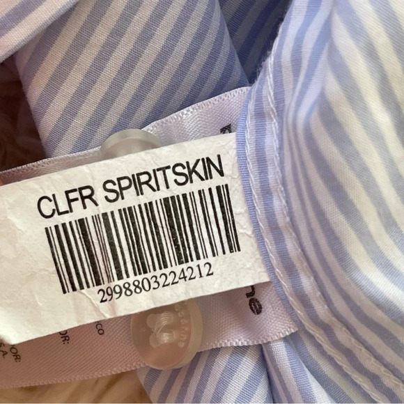 Paco Rabanne slim fit stripped button down shirt long sleeve size 16,5 or M/L - Picture 5 of 8